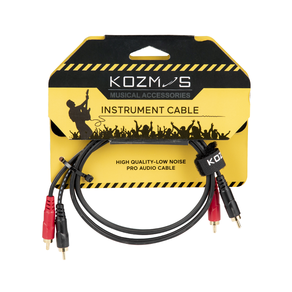 Kozmos KCL-244-1M 2 x RCA (E) - 2 x RCA (E) / 1M Kablo